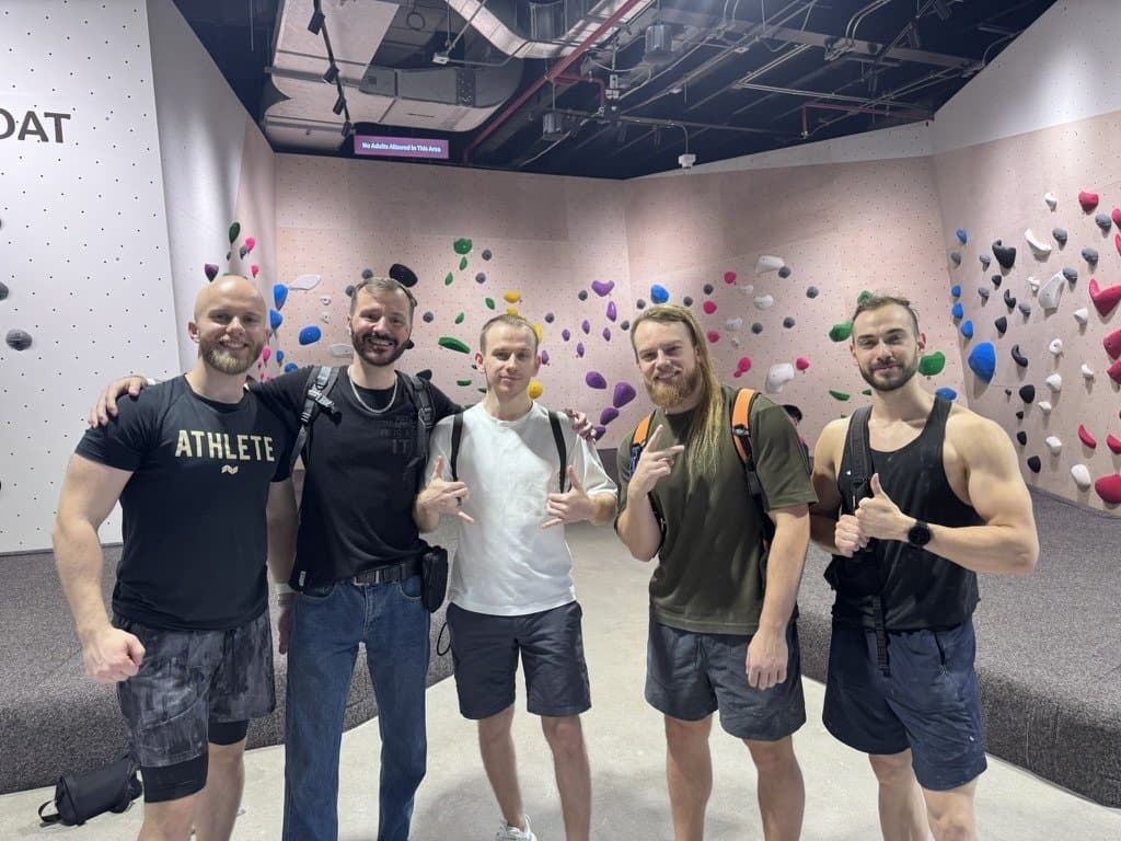 Bouldering session